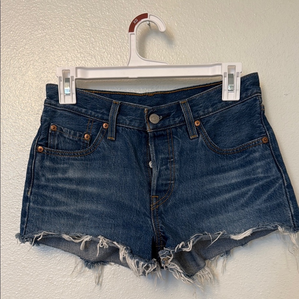 Levi’s Denim 501 Frayed Shorts